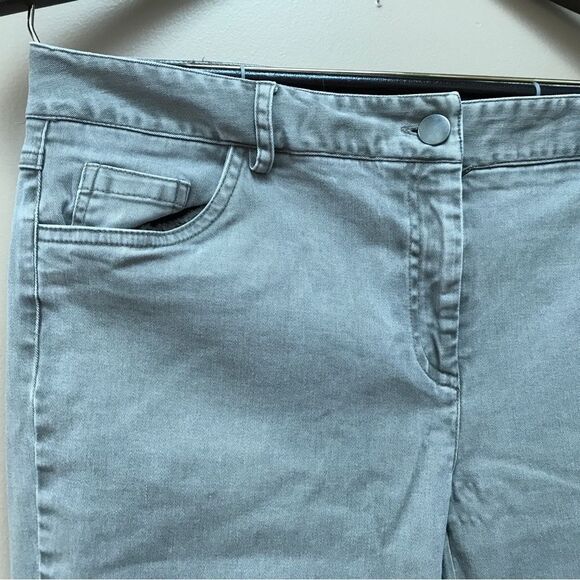 Elliott Lauren Straight Leg Denim Gray Wash Mid Rise Jeans (6) - Picture 2 of 8